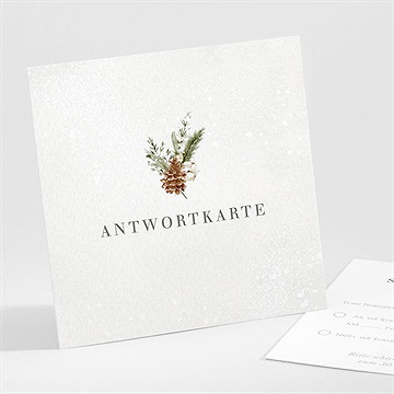 Antwortkarte Hochzeit hochzeit im winter