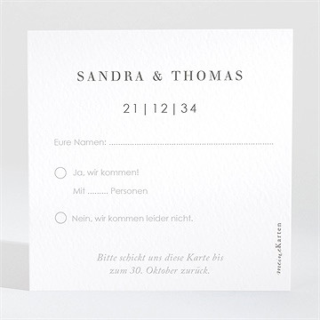 Antwortkarte Hochzeit hochzeit im winter - vue 2