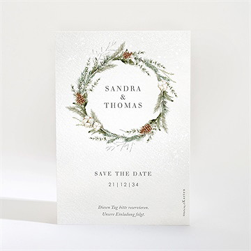 Save The Date Karte Hochzeit Im Winter