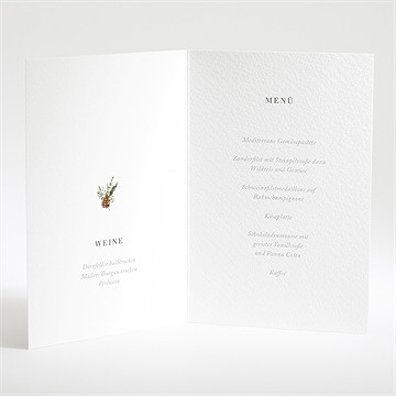 Menükarte Hochzeit hochzeit im winter - vue 2