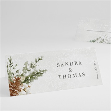 Tischkarte Hochzeit hochzeit im winter