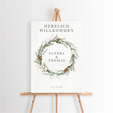 Willkommensschild Hochzeit Hochzeit Im Winter