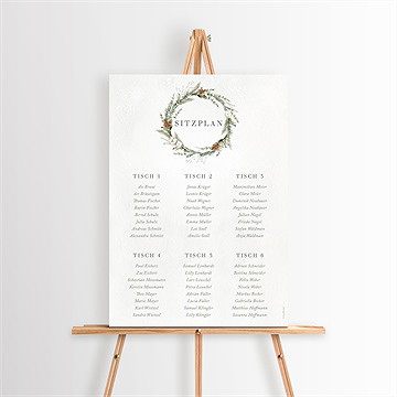 Sitzplan Hochzeit Hochzeit Im Winter