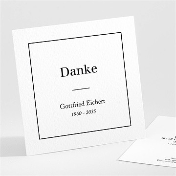 Trauerdanksagung Klassisch