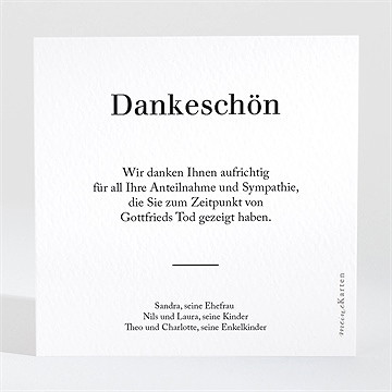 Trauerdanksagung Klassisch - vue 2