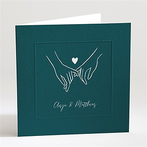 Hochzeitseinladung unser bund - prägung