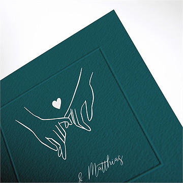 Hochzeitseinladung unser bund - prägung - vue 2