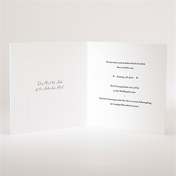 Hochzeitseinladung unser bund - prägung - vue 3