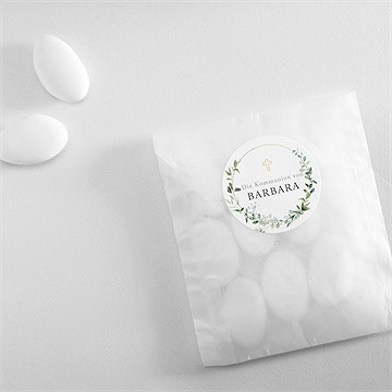 Aufkleber Kommunion Grüner Kranz - vue 4