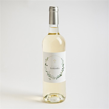 Flaschenetikett Kommunion Grüner Kranz - vue 2