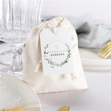 Geschenkbeutel Kommunion Grüner Kranz - vue 3