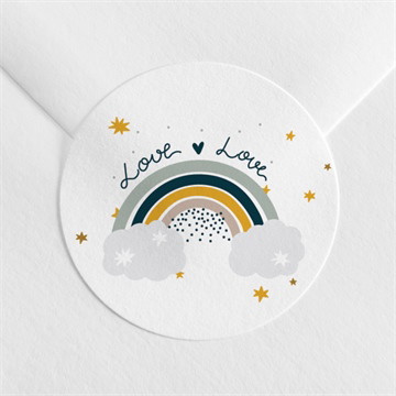 Sticker Geburt Regenbogen