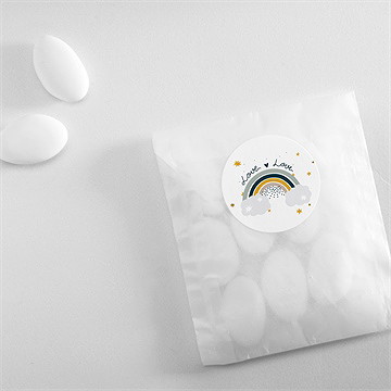 Sticker Geburt regenbogen - vue 4