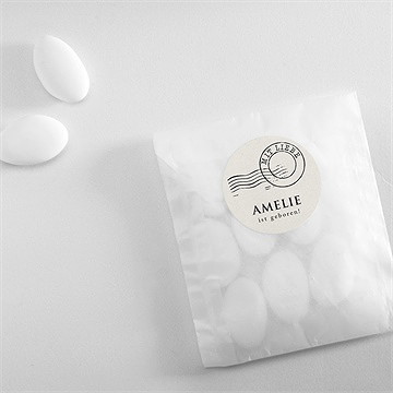 Sticker Geburt modernes telegramm - vue 4