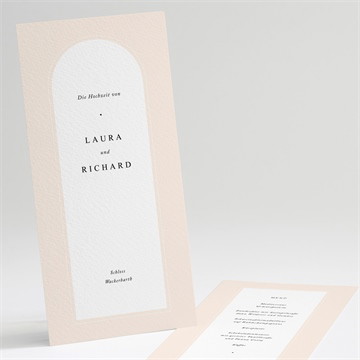 Menükarte Hochzeit sinnlichkeit