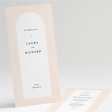 Menükarte Hochzeit sinnlichkeit