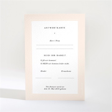 Antwortkarte Hochzeit sinnlichkeit