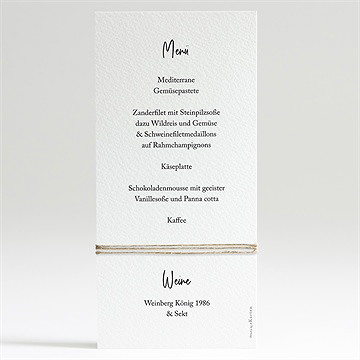 Menükarte Konfirmation Ichtus Auf Kraftpapier - vue 2