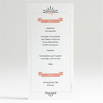 Menükarte Konfirmation Fotoautomat Rosa - vue 2