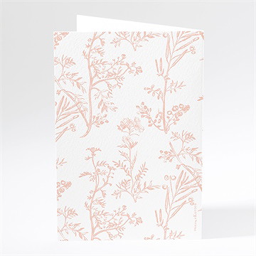 Menükarte Konfirmation Zarte Pflanzenmalerei - vue 3