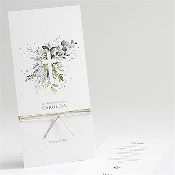 Menükarte Konfirmation Atemzug