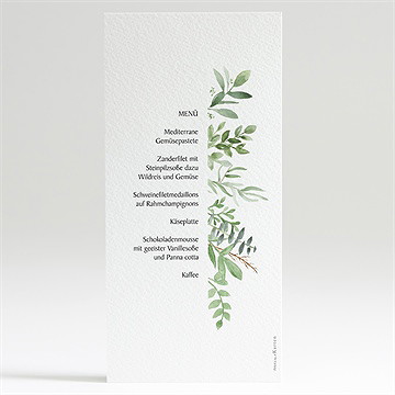 Menükarte Konfirmation Kraftpapier - vue 2