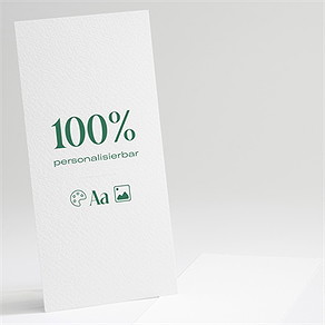 Menükarte Konfirmation blanco - 10x21cm (n221376)