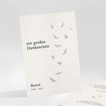 Trauerdanksagung Aufbruch