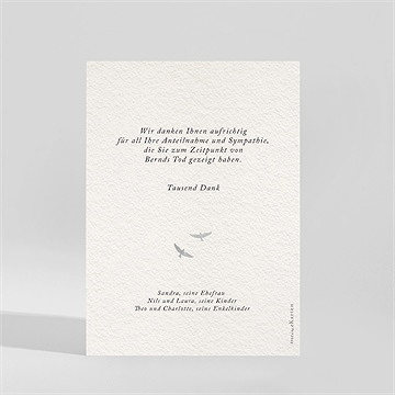 Trauerdanksagung Aufbruch - vue 2