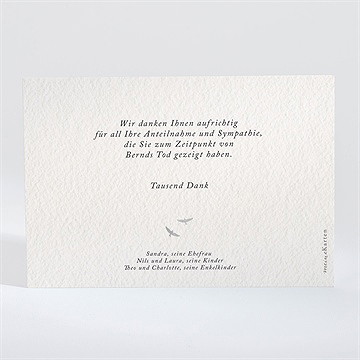 Trauerdanksagung Aufbruch - Querformat - vue 2