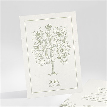 Trauerkarte baum des lebens