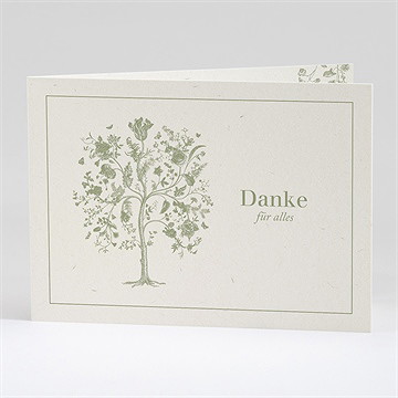 Trauerdanksagung Baum Des Lebens- Klappkarten