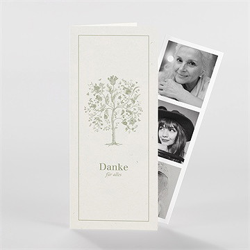 Trauerdanksagung Baum Des Lebens - Fotostreifen