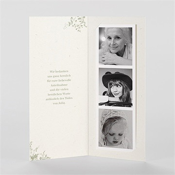 Trauerdanksagung Baum Des Lebens - Fotostreifen - vue 2