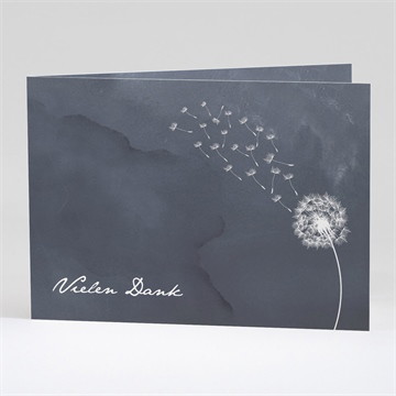 Trauerdanksagung besinnung - klappkarte