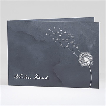 Trauerdanksagung Besinnung - Klappkarte