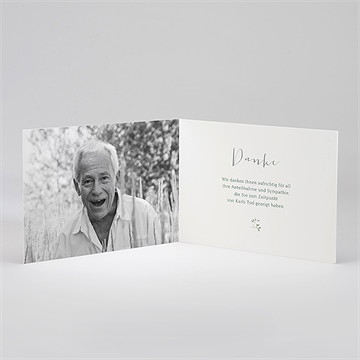 Trauerdanksagung Erinnerung - Klappkarte - vue 2