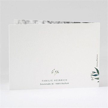 Trauerdanksagung Erinnerung - Klappkarte - vue 3