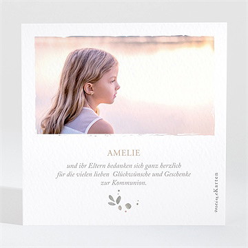 Dankeskarte Kommunion blumenfest - vue 2