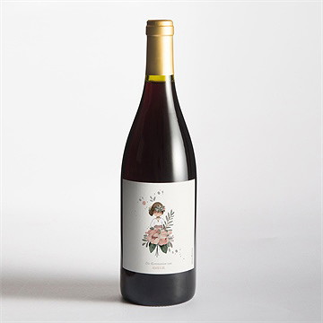 Flaschenetikett Kommunion Blumenfest - vue 2