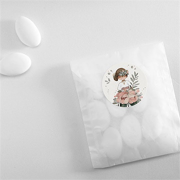 Aufkleber Kommunion Blumenfest - vue 4