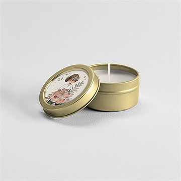 Kerze Kommunion Blumenfest - vue 3