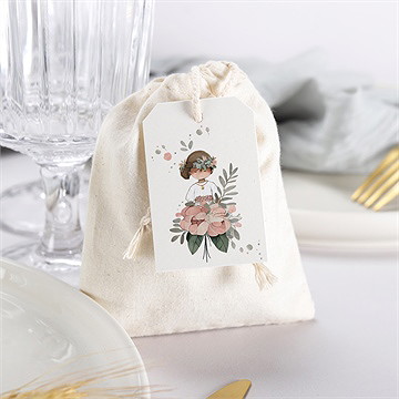 Geschenkbeutel Kommunion Blumenfest - vue 3