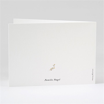 Trauerdanksagung Aquarellblumen - Klappkarte - vue 3