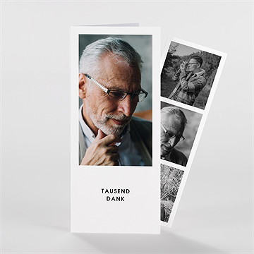 Trauerdanksagung Abschied - Fotostreifen
