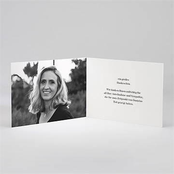 Trauerdanksagung Vergiss Mein Nich - Klappkarte - vue 2