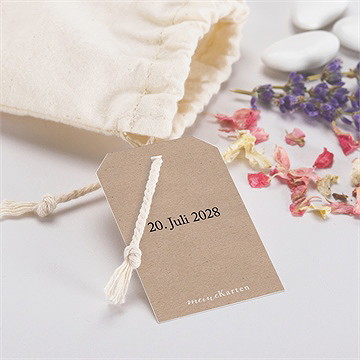 Geschenkbeutel Konfirmation Ichtus Auf Kraftpapier - vue 2