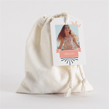 Geschenkbeutel Konfirmation Fotoautomat rosa - magnet