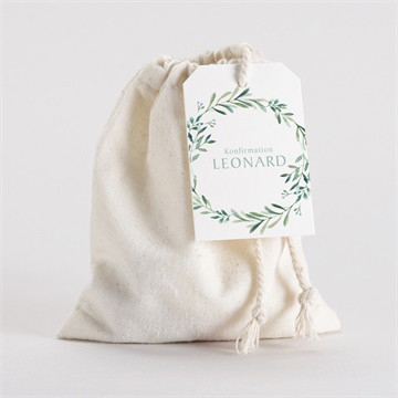 Geschenkbeutel Konfirmation vergoldeter blumenkranz