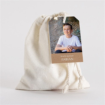 Geschenkbeutel Konfirmation Kraftpapier